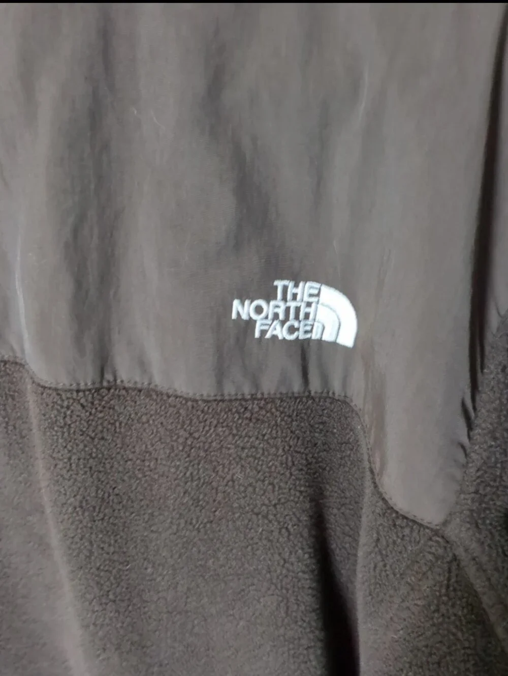The North Face Men's Brown Two-Texture Hybrid Jacket Large